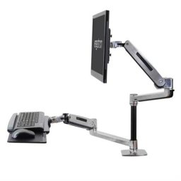 Ergotron WorkFit-LX Soporte Monitor Mesa 42" VESA 75x75 a 100x100 Max 11,3Kg