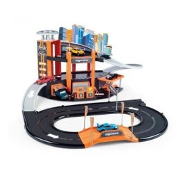 Set de garaje Majorette Motor City Plus Multi-nivel con bomba de gas y ascensor
