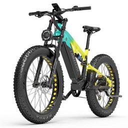 Bicicleta Eléctrica Lankeleisi RV800PLUS 750W 48V 20Ah 26" Verde