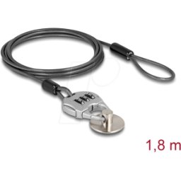 NAVILOCK 20657 - Cable de seguridad para tabletas y teléfonos inteligentes con ce