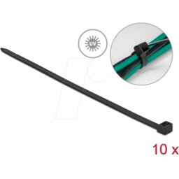 DELOCK 19563 - Sujetacables resistente a los rayos UV L 920 x An 9,0 mm negro 1