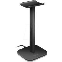 LOGILINK AA0186 - Soporte de auriculares, RGB, negro