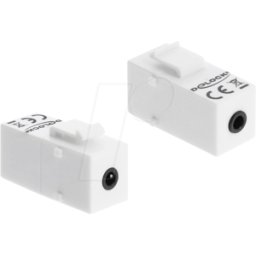 DELOCK 87234 - Módulo Keystone jack estéreo hembra de 3,5 mm de 4 pines a jack