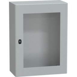 SCHNEIDER ELECTRIC NSYS3D8630T - Carcasa de acero S3D puerta tspt sin placa de montaje 800 x 600