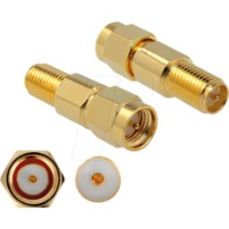 DELOCK 89991 - Adaptador macho SMA > conector hembra RP-SMA