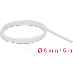 DELOCK 18929 - Funda de fibra de vidrio 5 m x 6 mm en blanco