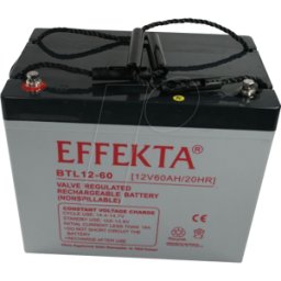 EFFEKTA EFKTA BTL12-60 - Batería de plomo-vellón, AGM, 12V, 60 Ah