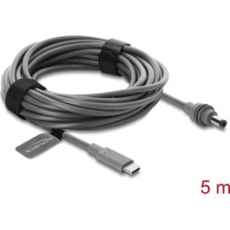 DELOCK 91822 - USB Type-C male to DC 5,5 x 2,1 mm cable, compatible with Starli