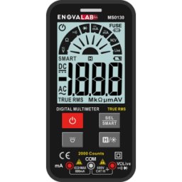 ENOVALAB MS0130 - Multímetro digital TrueRMS, 2.000 cuentas, 600 V, NCV