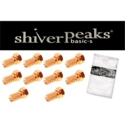 SHIVERPEAKS SHVP 85002-10AG - F-plug, 4,0 chapado en oro, con tuerca grande, 10 piezas