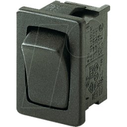 MARQUARDT WIPPE 1808.2102 - Rocker switch, 1-pin, UM, black