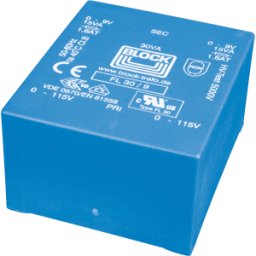 BLOCK TRANSFORMATOREN UI 39/21 212 - Transformador 30va, 2x 12V, 2x 1250mA