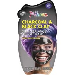 7th Heaven Peel-Off Charcoal & Black Clay Carbón Y Arcilla Negra 10 ml