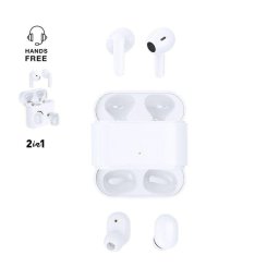 Auriculares Dam Electronics inalámbricos Bluetooth 5.0 Manos Libres Táctiles Blanco