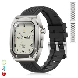 Dam Electronics Z79 Max Bluetooth 2.1" LCD Negro IP68 Doble Pulsera SpO2 Pulsómetro Sueño