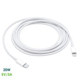 Cable USB Tipo C a Lightning Dam Electronics 2 m carga rápida 20 W 3A