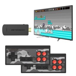 Dam Electronics Y2 Plus Retro Consola Videojuegos 1800 Juegos Negro