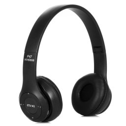 Auriculares Dam Electronics P47 inalámbricos Bluetooth 5.0 con radio FM y lector Micro SD negros