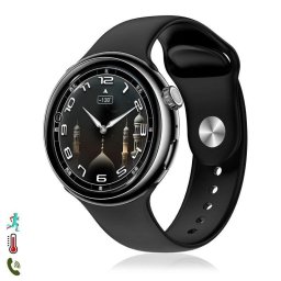 Dam Electronics Z12 Pro Bluetooth 1,46" 360x360 IP67 Metal Silicona Negro M Pulsómetro SpO2 ECG