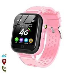 Dam Electronics Smartwatch T16 4G GPS 1,44" 240x240 px Termoplástico Silicona Negro M Alerta SOS