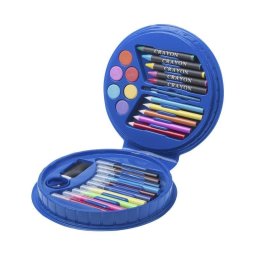 Set de 29 piezas de dibujo y pintura Trinen en estuche circular
