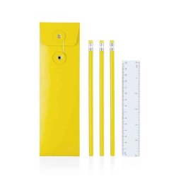 Set de 4 piezas Laptan Dam Electronics con lápices, regla y estuche