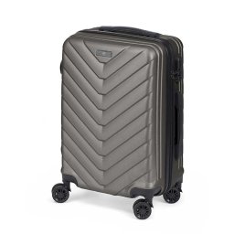 Dam Maleta Trolley De Cabina En Abs, Ligera Y Resistente. Diseño Escamas. 38x57x23 Cm. Color: Gris Oscuro