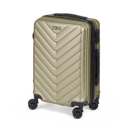 Dam Maleta Trolley De Cabina En Abs, Ligera Y Resistente. Diseño Escamas. 23x38x57 Cm. Color: Verde