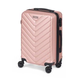 Dam Maleta Trolley De Cabina En Abs, Ligera Y Resistente. Diseño Escamas. 23x38x57 Cm. Color: Rosa