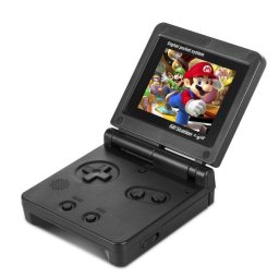 Dam Electronics DMAG Consola Portátil Retro 500 Juegos 3 pulgadas Plegable Negra