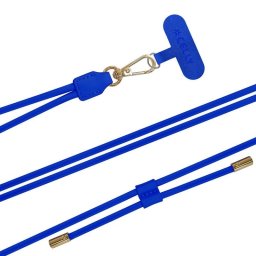 Correa para el cuello Celly para smartphones Azul Cuero PU 1,4 m