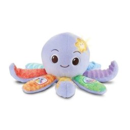 Peluche musical interactivo VTech Lila Pulpo con tentáculos texturizados y luz rítmica