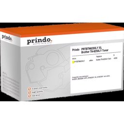Tóner Amarillo Prindo XL Compatible Brother TN-625XLY 4500 páginas