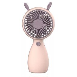 Mini Ventilador de Mano Dam Electronics Rosa 5W USB Recargable Compacto Portátil