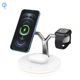 Estación Carga Rápida 3 en 1 Inalámbrica Dam Electronics Magsafe iPhone Apple Watch