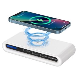 Estación de carga inalámbrica Dam Electronics Qi 15W USB y USB-C