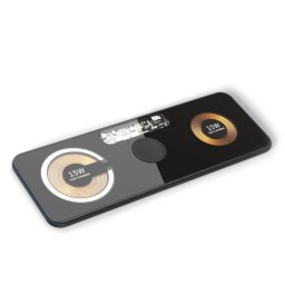 Base de carga inalámbrica triple Dam Electronics 15W Qi MagSafe y Apple Watch