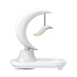 Lámpara LED Dam Electronics Multicolor con Cargador Inalámbrico y Altavoz Bluetooth