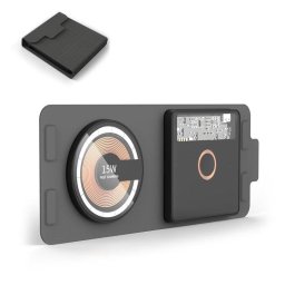 Cargador inalámbrico Dam Electronics plegable portátil 15W Qi Magsafe doble