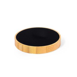 Cargador inalámbrico Dam Electronics Nature Bambú 15W con LED