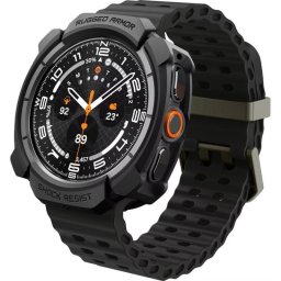 Funda Spigen Rugged Armor para Samsung Galaxy Watch Ultra 2 Negro Mate