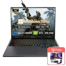 Portátil Blackview GamiBook 16 16" Intel Core i7-13650HX 16GB RTX 5060 1TB SSD Windows 11 Pro pantalla 300Hz