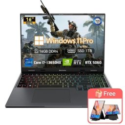 Portátil Blackview GamiBook 16 16" Intel Core i7-13650HX 16GB RTX 5060 1TB SSD Windows 11 Pro 2.5K