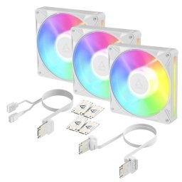 Refrigeración aire ARCTIC 140 mm BioniX P14 A-RGB Blanco PWM 3 unidades