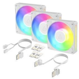 Refrigeración aire Arctic 120mm BioniX P12 A-RGB 3 ventiladores blancos