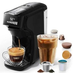 Cafetera de Cápsulas HiBREW H1B 20 Bares 1450W con extracción fría y caliente