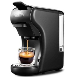 Cafetera de cápsulas HiBREW H1A 19 bares, 0,6L, extracción caliente y fría, compatible Nespresso