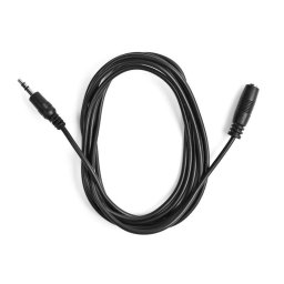 Cable de audio Ekon ECAJACK18MFK 3,5 mm macho/hembra 1,8 m negro