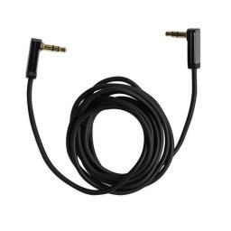 Cable de audio Ekon 3,5mm macho macho con contactos chapados en oro 1,8 m Negro