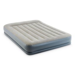 Colchón hinchable doble Intex DuraBeam Pillow Rest Mid-Rise con bomba de aire